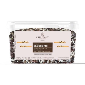 Decoratiuni Ciocolata Alba si Neagra Blossom Dou Mona Lisa, 1 kg