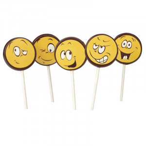 Decoruri/LollyPops moulds, 5 Emoticons designs, 200 pcs. with Amb.