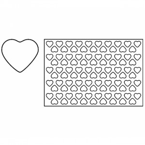 Dough/decorating heart cutting plate Ø4.8 cm - Img 2