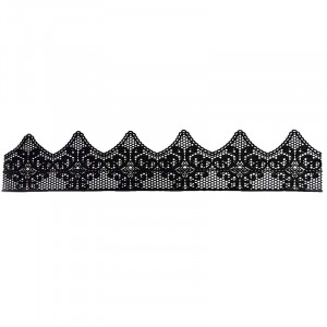 Edible Lace for Decor Black 37.5 x 7.5 cm, Model 3 - Img 1