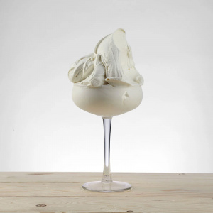 Fagylalt/kávé ízű paszta, fehér csokoládé pregél, 1,1 kg - Img 2