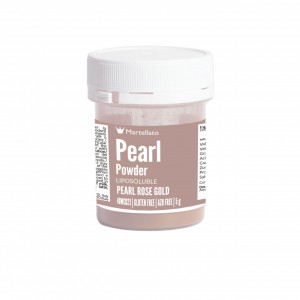 Fat Soluble Food Colour Pear Pearly Powder, Golden Pink without E171, 5 gr - Azo Free
