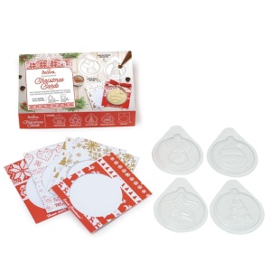 Felicitari Ciocolata Craciun - Set 8 Matrite Plastic 14.2 x 11.4 cm si Accesorii Ambalare - Img 1