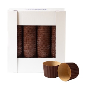 Forma Coacere Panettone Ø 7 x H 5 cm - 100 gr, Carton Termorezistent, Set 100 Buc - Img 2