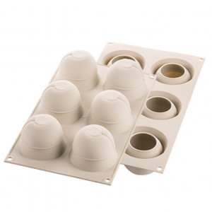 Forma Silicon Caise Ø 6.2 x H 5.2 cm, 6 cavitati x 118 ml - Img 2