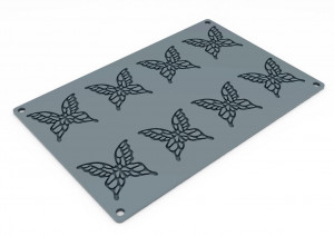 Forma Silicon Gourmand Fluturi 6 x 5.8 x 0.2 cm, 8 cavitati - Img 2