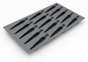 Forma Silicon Gourmand Morcovi 10.5 x 2.1 x H 1.6 cm, 15 cavitati - Img 2