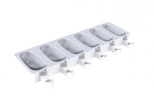 Forma Silicon Inghetata Wave GEL18 3D, 2 forme x 6 cavitati 9.3 x 4.8 x H 3 cm, 88 ml, 50 bastonase - Img 4