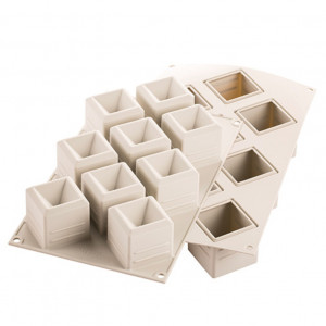 Forma Silicon Mozaic 5 x 5 x H 5 cm, 6 cavitati x 105 ml - Img 2