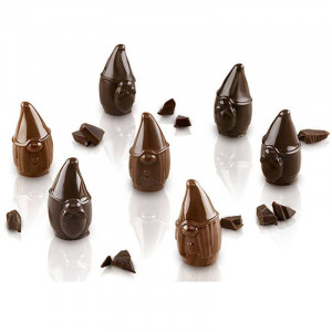 Forma Silicon Praline Mr & Mrs Brown Ø 2.5 x H 4 cm, 10 ml, 15 cavitati (SCG56) - Img 3
