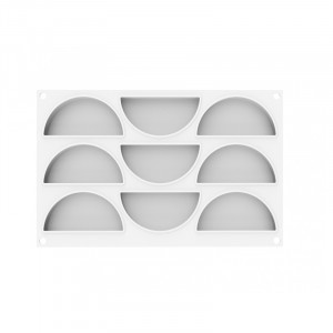 Forma Silicon Rainbow 10 x 2.1 x H 5 cm, 9 cavitati, 80 ml + decupator - Img 3