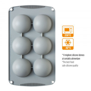 Forma Silicon Semisfera Ø 7 x H 3.5 cm, 6 cavitati - Img 2