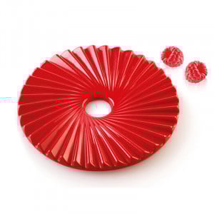 Forma Silicon TOP / Insertie Plisse Ø 14 x H 1 cm, 2 cavitati (PLISSÉ 100) - Img 1