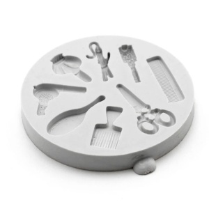 Hairstyle Silicone Moulding, 2.2 - 3 x 0.5 - 1.9 cm, 8 Decorations - Img 3