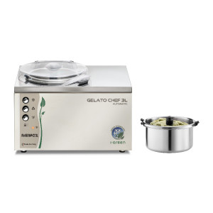 Ice Cream Machine with Removable Bowl and Storage, GELATO Chef 3L Automatic - i-Green - Img 3