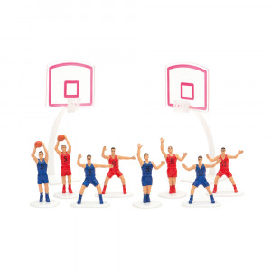 Inedible Cake Decor, Basketball Figurines Set Ø 5.7 - 15.8 cm, 10 Pieces - Img 2