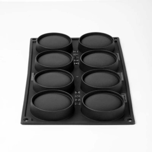 Kit Forma de Silicon Macarons Monoportii 2 x 8 cavitati, Ø 7 x H 3.5 cm, 110 ml - Img 5