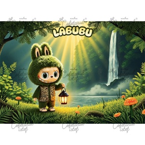 Labubu печатна вафла Labubu Model 10, A4 - Сладкарски изделия