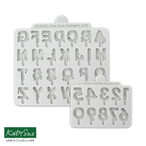 LollyPops szilikon ábécé + LollyPops Style ábécé + számjegyek H 2,8 cm, 2 db-os készlet - Img 2