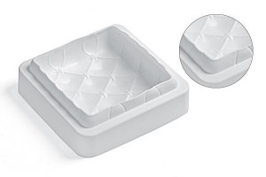 Matlasat 3D szilikon tortaforma 16 x 16 x H 5,3 cm, 1000 ml - Img 2