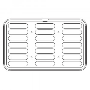 Matrita Cookmatic Model Maxi 38 Ecler Profil Neted, 12.3 – 12.6 x 3 – 3.2 H 1.5 cm, 21 cavitati - Img 2