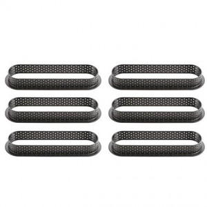 Mikroperforált hőre lágyuló réz 14,6 x 3,5 x h 2 cm, ovális készlet 6 db - Img 2