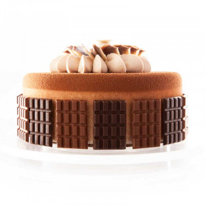 Mini Dark Chocolate Bars, with Milk and Double White, 4.5x3 cm, 790 gr, 230 pcs - Img 2