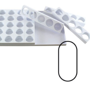 Monoportii Piscot 9.5 x 4 x H 4 cm - Set 7 Matrite Formare 35 Produse, Tava 60 x 40 cm - Img 2