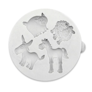 Mulaj Silicon Animale de Ferma, 4 Subiecte Ø 2.2 - 3 cm - Img 2