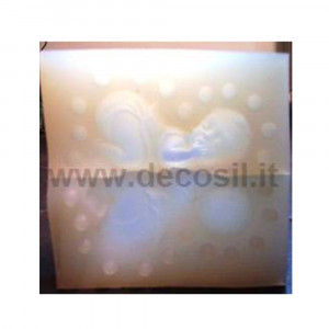 Mulaj Silicon Bebelus 3D, 9 x 4.5 x H 4 cm - Img 2