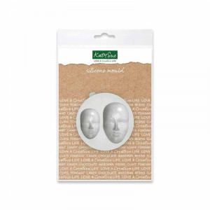 Mulaj Silicon Fete Umane, 2 Subiecte Ø 5.3 si 3.9 cm - Img 1