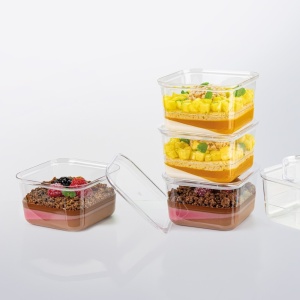 Pahare Reutilizabile Kubito 210 ml, 8.3 x 8.3 x H 4.9 cm, Set 100 buc - Img 3