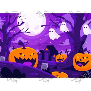Pasta Zahar imprimata Halloween Model 5, A4 - Cofetarul Istet