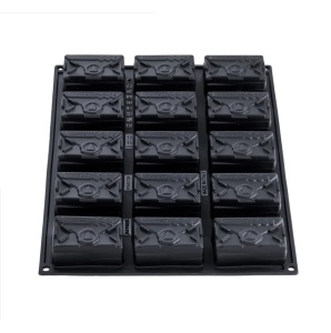 Pavoflex forma, 30x40 cm, Bachour North Pole, 15 üreg, 8,1 x 5,3 x H 3,2 cm, 120 ml - Img 5