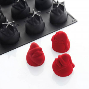 Pavoflex mould 30x40cm Santa Claus 7.2 x 6 x H 7 cm, 128 ml, 12 cavities - Img 1