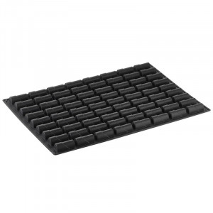 Pavoflex mould 60x40cm Flow 6x2.4xh2.3cm, 72 cavities, 15 ml - Img 4