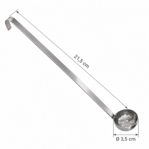 Perforated Ladle, Stainless Steel, Ø 3.5 x 21.5 cm