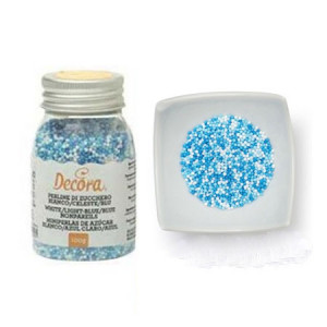 Perle Zahar Colormix - Alb, Bleu, Albastru Ø 1.5 mm, 100 gr - Img 4