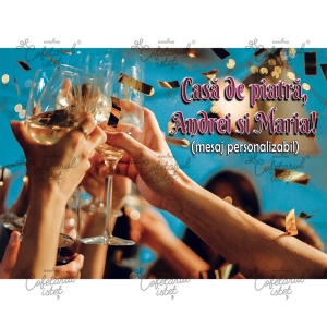 Personalised Printed Vase Personalised Wedding Model 7, A4 - Confectioner Istet - Img 1