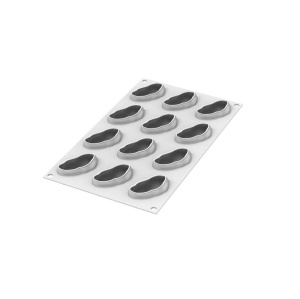 Pistachios 3 D 6.2 x 3.5 x H 2.5 cm - Silicone mould Single-portion, 12 cavities x 30 ml + cutter - Img 2