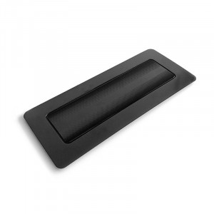 Plastic Cakes Display Stand, Black Rectangle Model, 26 x 8 x H 0.7 cm, Set of 10 pcs - Img 1