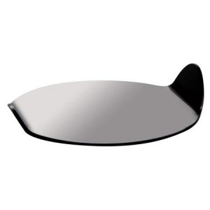 Plastic Presentation Monoportion Display Stand, Black Oval Model, 9.6 x 8.5 x H 2 cm, Set 100 pcs