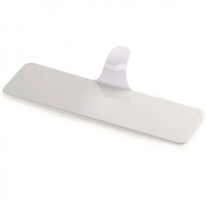 Plastic Presentation Single Portion Plastic Presentation Base, Transparent Rectangular Model, 13 x 3.8 cm, Set 250 pcs