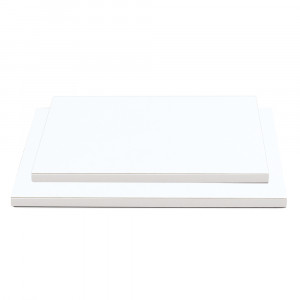 Platou Tort Dreptunghiular Alb Satinat, 40 x 30 x H 1.2 cm - Img 2