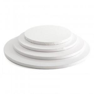 Platou Tort Rotund Alb Satinat, Ø 20 x H 1.2 cm - Img 3