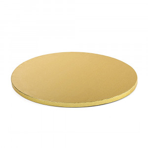 Platou Tort Rotund Auriu Satinat, Ø 45 x H 1.2 cm