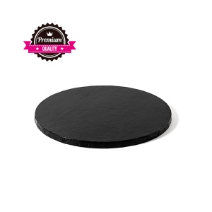 Platou Tort Rotund Negru, Ø 25 x H 1.2 cm