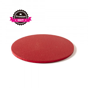 Platou Tort Rotund Rosu, Ø 25 x H 1.2 cm