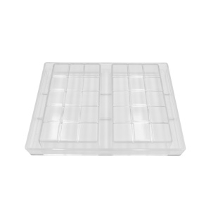 Polycarbonate mould 2 bars Chocolate Giga, 20.5 x 27.5 cm - Img 4