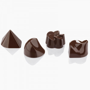 Polycarbonate mould 24 Chocolate Pralines Model VIP Dune Ø 3.1 x H 2.1 cm, 10 gr - Img 3